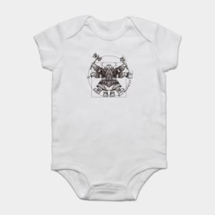 Vitruvian Dwarf Baby Bodysuit